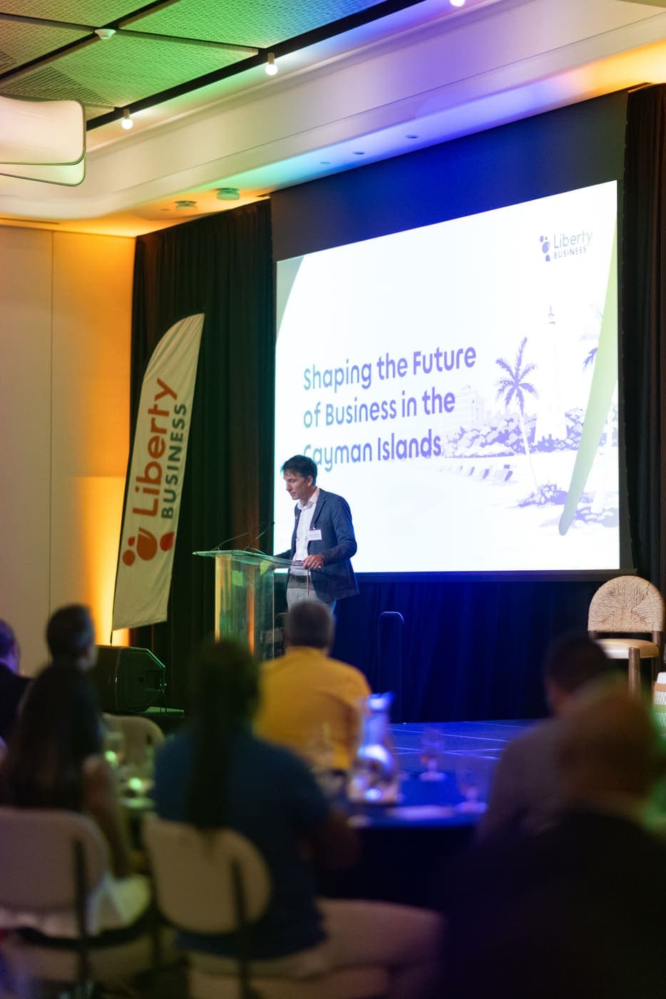 A keynote under the title Shaping the future of business in the Cayman Islands