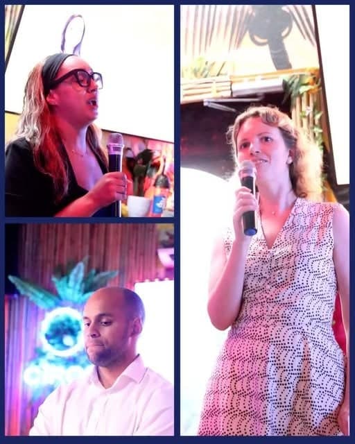 Instagram post: speakers on the microphone at a STEP event, April 2026